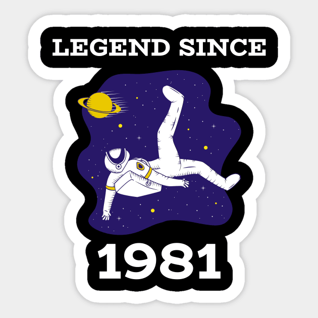 LEGEND SINCE 1981 Sticker by INNATE APPAREL